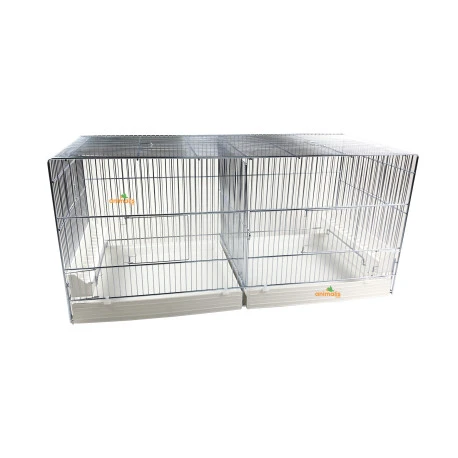 Cage Domus-Molinari 90cm Chromée 1 Cage Domus-Molinari 90cm Chromée