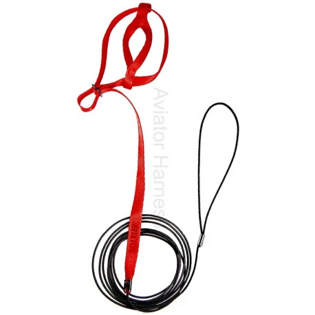 Harnais Pour Perruches Aviator - Mini/Rouge 3 Harnais Pour Perruches Aviator - Mini/Rouge – Image 3